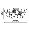 Потолочная люстра Maytoni Dallas MOD545PL-20G