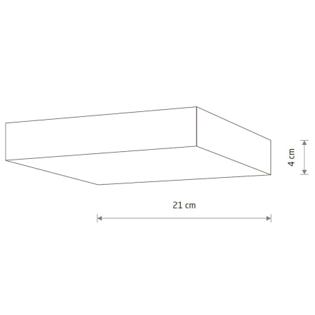 Потолочный cветильник Nowodvorski Lid Square Led Black 10426