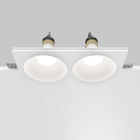 Встраиваемый светильник Maytoni Technical Downlight Gyps Modern DL129-GU10-02-W
