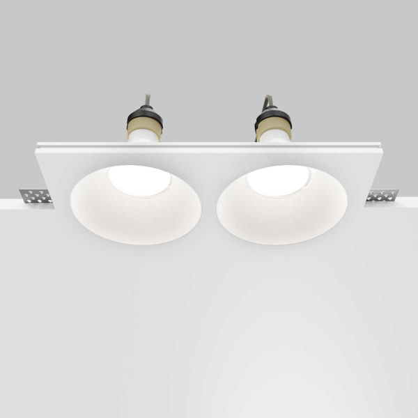 Встраиваемый светильник Maytoni Technical Downlight Gyps Modern DL129-GU10-02-W