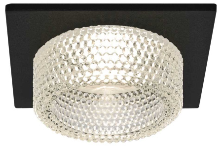 Светильник встраиваемый декоративный ЭРА DK110 BK/CL под лампу MR16 GU5.3 черный/прозрачный Б0058422