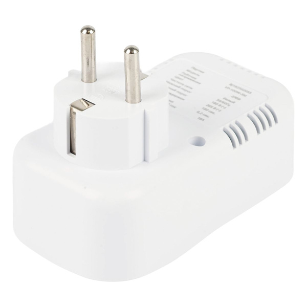 Реле напряжения для розетки Stekker VP-100W-3M, 230В, 16A,белый 50687