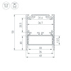 Профиль Arlight SL-Line-4050-3L-2000 Anod 044666