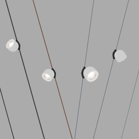 Трековый светодиодный светильник Denkirs Belty Spot DK5540-WH+BK