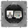 Розетка ЭРА Galaxy 15-3110-01 комбинированная RJ45+TV IP20 белый Б0070776