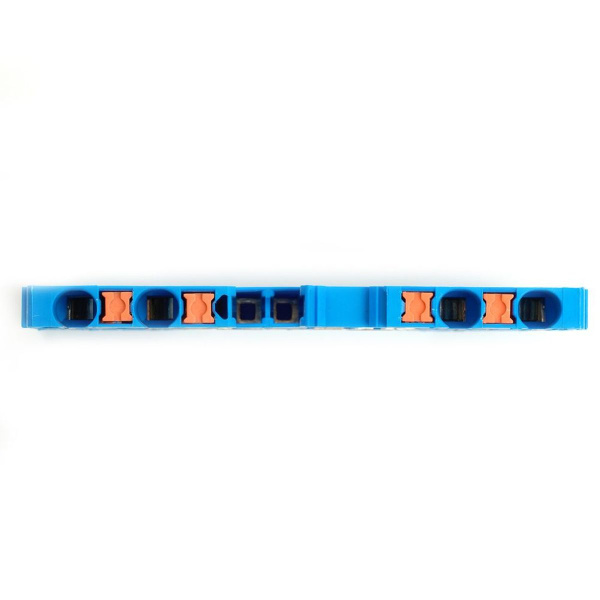 Зажим пружинный, 4-проводной проходной ЗНИ - 2,5 ,JXB PT 2,5, синий LD574-2-25 49253