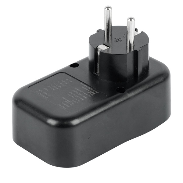 Реле напряжения для розетки Stekker VP-100B-3M, 230В,16A,черный 50688