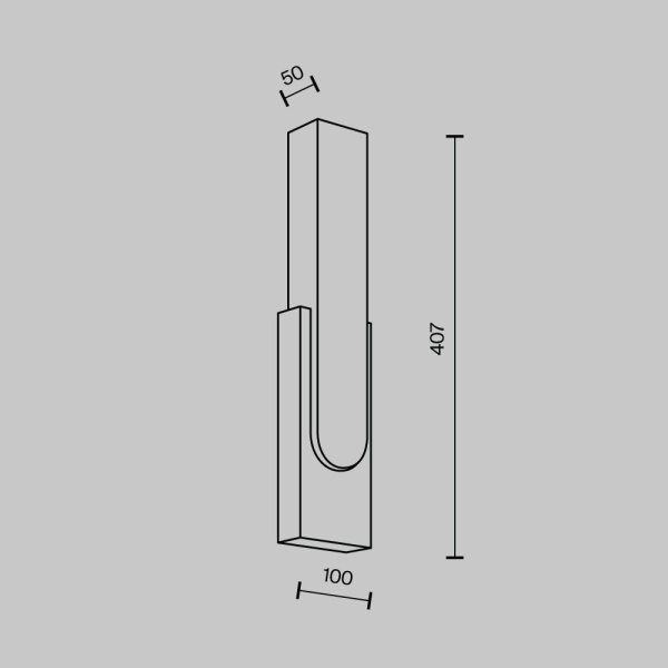 Настенный светодиодный светильник Modelux Modestyle MS.103.400 AB