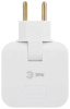 Разветвитель электрический ЭРА SPF-2-FL-USBC поворотный на 2 розетки + 2USB A+C 10А белый Б0069090