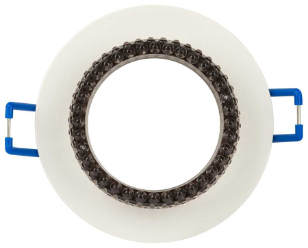 Светильник встраиваемый декоративный ЭРА DK109 WH/GR под лампу MR16 GU5.3 белый/серый Б0058414