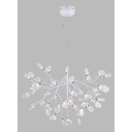 Подвесная светодиодная люстра Crystal Lux Evita SP63 White/Transparent