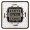 Переключатель ЭРА Эксперт 11-1526-01 двойной IP55 10АХ-250В СУ белый Б0063248