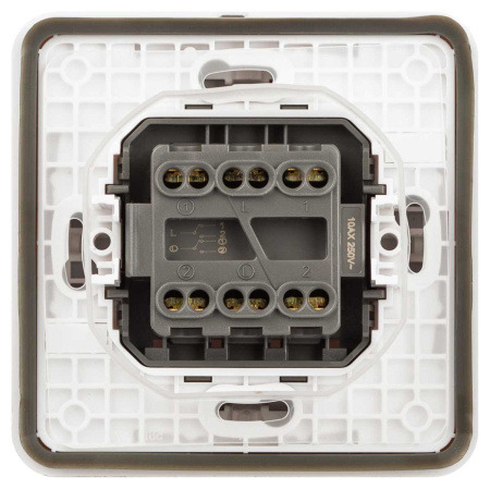 Переключатель ЭРА Эксперт 11-1526-01 двойной IP55 10АХ-250В СУ белый Б0063248