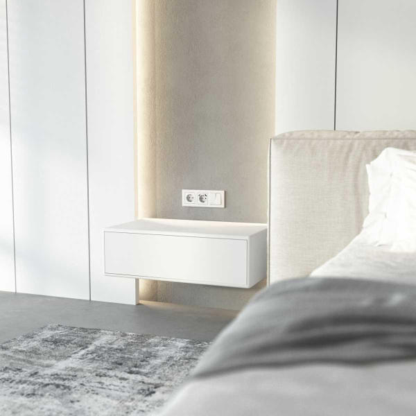 Выключатель Werkel Hammer двухклавишный белый W1220001 4690389162268