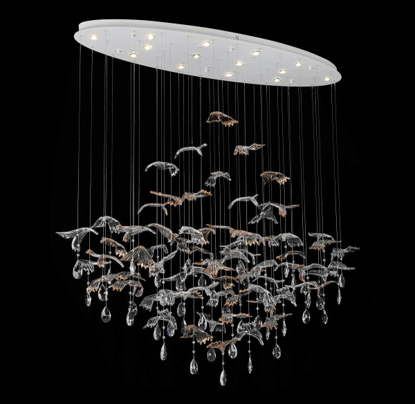 Подвесная люстра Newport 8220/140 С oval chrome М0071691
