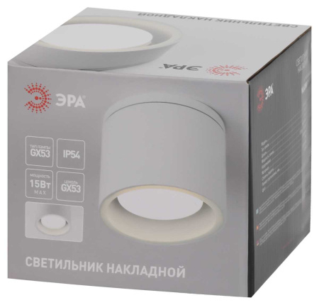 Уличный настенно-потолочный светильник ЭРА WL40 WH Б0054415