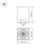 Потолочный светодиодный светильник Arlight SP-Cubus-S100x100WH-11W Warm White 40deg 020386