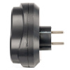 Разветвитель сетевой 3-местный с/з Stekker ADP16-23-21, 250V, 16A, ABS пластик, черный 50682