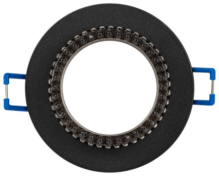 Светильник встраиваемый декоративный ЭРА DK109 BK/GR под лампу MR16 GU5.3 черный/серый Б0058420