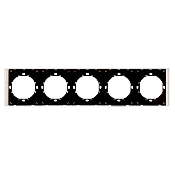 Рамка 5-местная, Stekker Мия, PFR00-3005-01, белая магнолия 50460