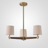 Подвесная люстра Imperium Loft Jorgenson D70 Beige/Dark Wood 203576-26