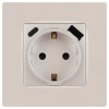 Розетка ЭРА Серия 12 12-4108-15 2P+E 16A-250В со шторками с USB type-A+C 5В-3А перламутр Б0067767