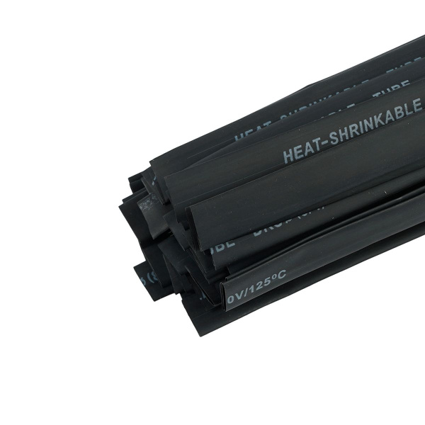 Термоусадочная трубка Stekker HST-840-100BK, длина 100 см., коэф. усадки 2:1, черный 39731