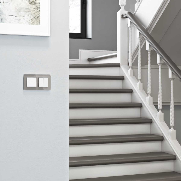 Рамка Werkel Elite на 2 поста дымчатый W0022417 4690389180699