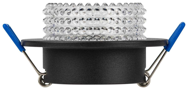 Светильник встраиваемый декоративный ЭРА DK109 BK/CL под лампу MR16 GU5.3 черный/прозрачный Б0058417