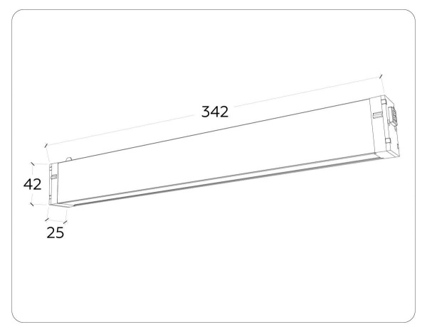 Трековый светодиодный светильник Ambrella Light Track System Magnetic 220V GL1272