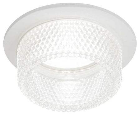 Встраиваемый светильник декоративный ЭРА DK109 WH/CL MR16 GU5.3 белый прозрачный Б0058406