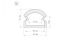 Профиль Arlight WPH-LINE-1210R-2000 OPAL 023303