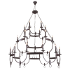 Подвесная люстра Crystal Lux Suerte Brown SP12+6+6