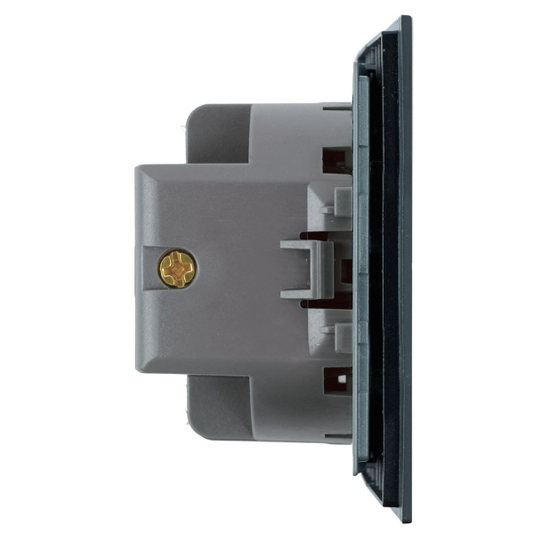 Выключатель 1-клавишный (механизм), Stekker, 250В, 10А Мия, RSW10-3103-05, черный бархат 50442