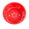 Коробка монтажная для сплошных стен, с крышкой, D80*40мм Stekker EBX30-01-1-20-80, красный 49003