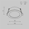 Встраиваемый светильник Maytoni Technical Downlight Orb DL130-GX53-MG