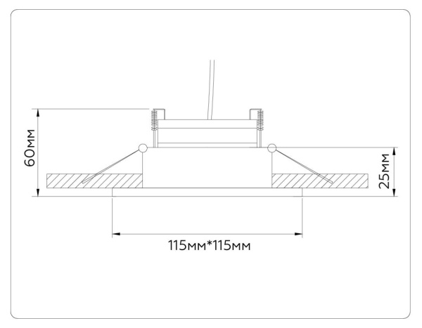 Встраиваемый светильник Ambrella light TECHNO SPOT TN52337