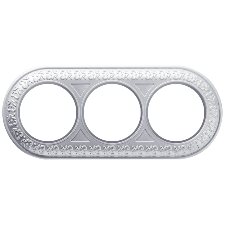 Рамка Werkel Antik Runda на 3 поста жемчужный WL70-frame-03 4690389106552