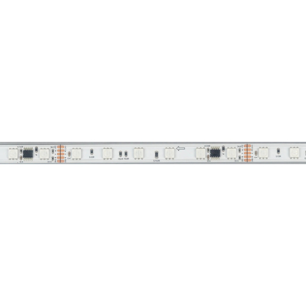 Светодиодная лента герметичная Arlight 14W/m 60LED/m 5060SMD разноцветный 5М DMX-PS-B60-12mm 24V 039182