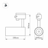 Трековый светодиодный светильник Arlight LGD-Gera-Truecolor-4TR-R90-30W Day4000 CRI98 031416