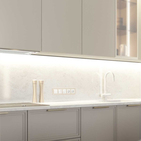 Рамка Werkel Senso на 5 постов шампань стекло soft-touch W0053111 4690389214295