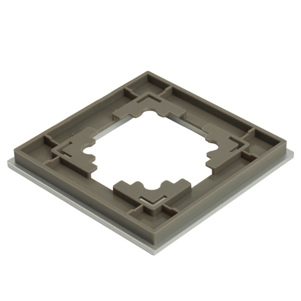 Рамка 1-местная, серебро, STEKKER, MFR00-7001-03, серия Катрин, серебро 50011