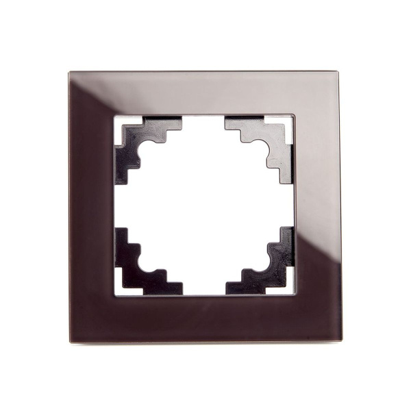 Рамка 1-постовая Stekker Катрин шоколад GFR00-7001-04 39535