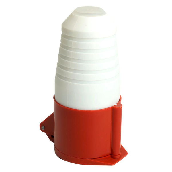 Розетка переносная 3P+PE+N Stekker с крышкой красный RST32-225-44 49443