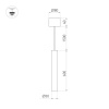 Подвесной светодиодный светильник Arlight SP-Pipe-Hang-L600-R30-9W Day4000 038610