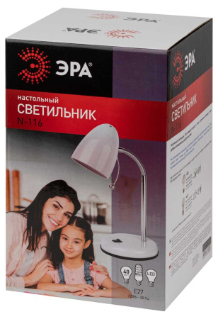 Настольная лампа ЭРА N-116-Е27-40W-W Б0047200