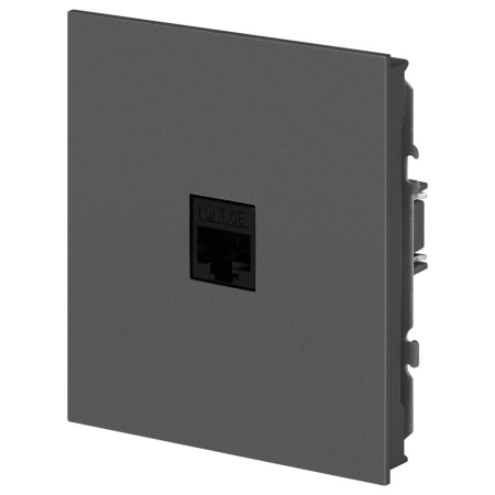 Розетка ЭРА Arktik 16-3107-06 информационная RJ45 графит Б0070479