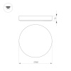 Потолочный светодиодный светильник Arlight SP-Flower-R360-18W Warm3000 049802