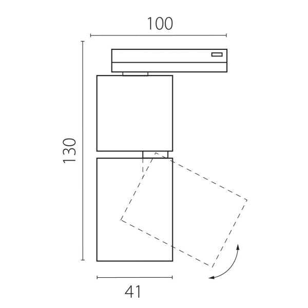 Светильник светодиодный трековый профессиональный  5W 250Lm 38G д/трековых систем BARRA Volta CCT Lightstar 227017