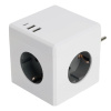 Разветвитель сетевой Stekker 3гн с/з 2хUSB A+Type C ADP16-33-21 49231